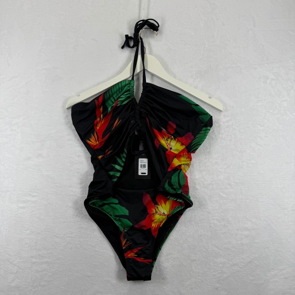 Fredericks of Hollywood Cabarita Tropical Floral One Piece Swimsuit 1X 2X